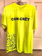 CON-CRĒT Supplements Neon Yellow soft luxe t shirt Pro Mera Sports Large Mens