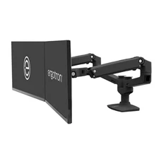 Ergotron LX Dual Monitor Arm VESA Desk Mount for 2 Monitor Up to 27" Matte Black