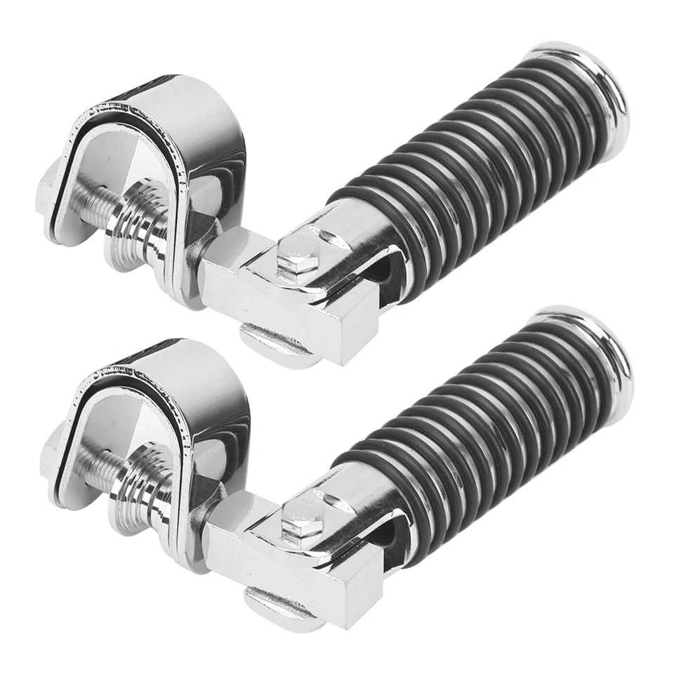 (color acero inoxidable) estriberas universales para motocicleta clavijas de carretera para Foto 4 de 4