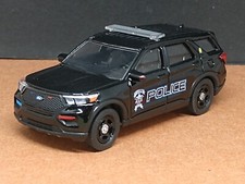 '22 FORD POLICE DEPARTMENT INTERCEPTOR UTILITY FISHERS INDIANA 1/64 LIMITED ED.