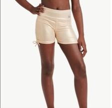 Justice Girls All Over Foil Dance and Gymnastics Shorts Size 16/18
