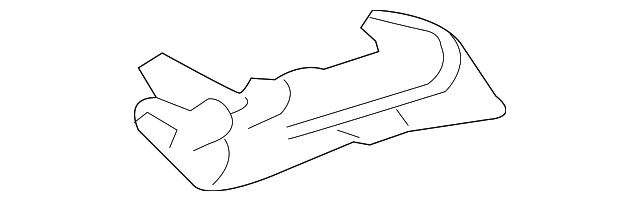 純正GM助手席側排気フロントアンダーボディヒートシールド23394150