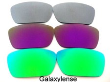 Galaxy Replacement Lenses For Oakley Fuel Cell Green Purple Titanium Polarized