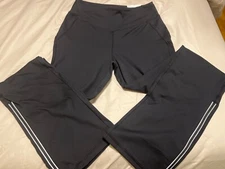 SO Goods For Life Womens Sz M High Rise Flare Leggings w/ zipper design 