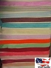 RANDOM LOT MIXED 100 YARDS foe fold over elastic 5/8" headband SHIP FROM USA
