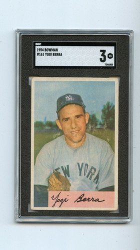 Yogi Berra #161 1954 Bowman card