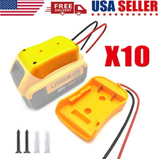 1-10DIY Power Wheels Adapter  Fuse For Dewalt Battery 18V 20V Connector Dock US