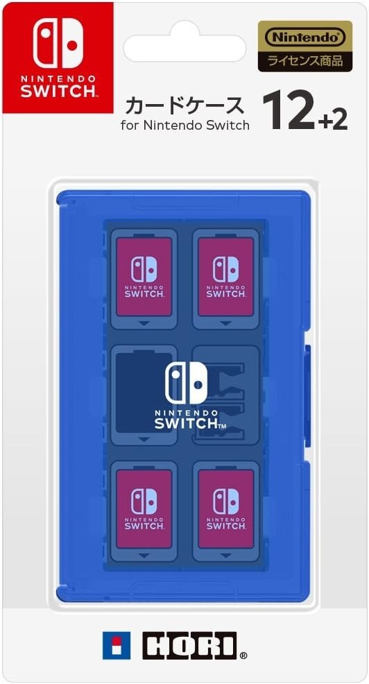 Hori Game Card Case 12+2 Blue for Nintendo Switch JTK