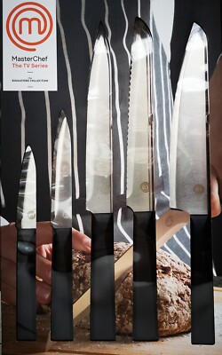 5-teiliges Master Chef Messerset Küchenmesser Fleischmesser Brotmesser