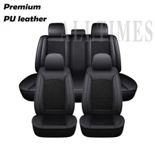 For Jeep Grand Cherokee Leather Car Full Seat Cover Front Rear Cushion Protector