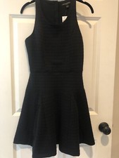 BANANA REPUBLIC Dress Black Fit and Flare Tank Knit Stretch Dress NWT sz 2 NEW