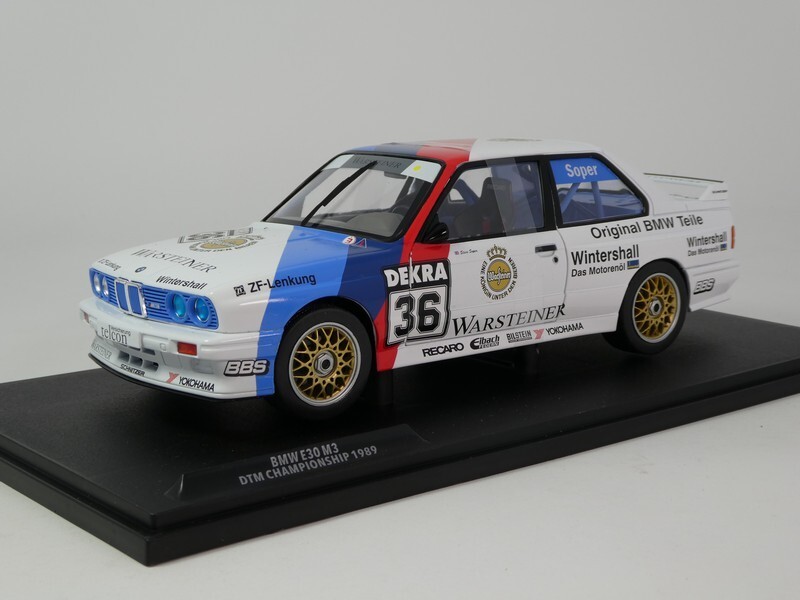 Solid BMW M3 E30 #36 Soper DTM 1989 1/18 S1801524 | eBay