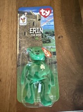 Erin The Bear 1998 McDonalds Ty Beanie Baby With Rare Errors Tag 1993 OAKBROOK
