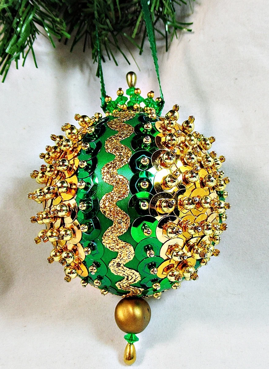 Beaded on sale sequin ornaments