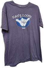 Hang Loose Hawaii Black T-Shirt XL Surfer Hippie