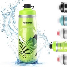 ROCKBROS Bike Water Bottle 21oz for 5hrs Insulation Sport Squeeze with Leakproof