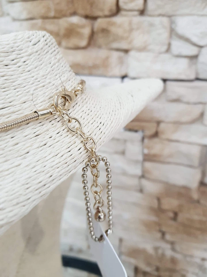 COLLANA DONNA CORTA ELEGANTE COLORI MISTI BIGIOTTERIA C04 MODA DONNE - Immagine 2 di 3