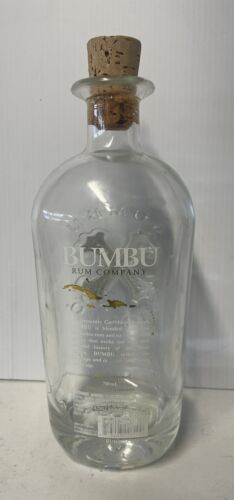 Empty Bumbu Rum 750ml Bottle & Cork Rare Decanter Collect - Picture 2 of 7