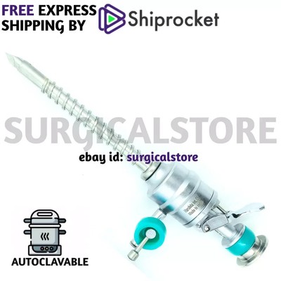 Laparoscopic 5mm Spiral Trocar Cannula full set Surgical Instruments