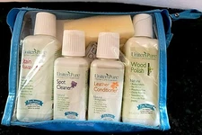 Uniters Pure Home Care Essentials Stain Spot Leather & Wood Cleaner Set NEW