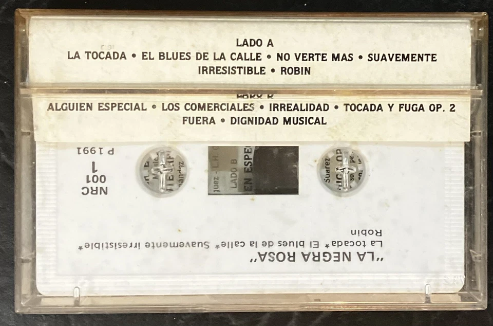 LA NEGRA ROSA Eclipse RARE CASSETTE Rock POP Obscure PRIVATE Mex 1991 EX New Wav - Imagem 2 de 2