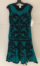 Julia Jordan  Women’s Dress  Green Black , Size Medium  Neiman Marcus  $168