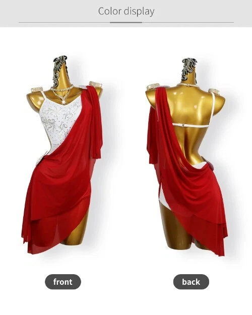 VETEMENTS Gonna competizione danza latina vestito sexy festa sala abiti abbigliamento pratica