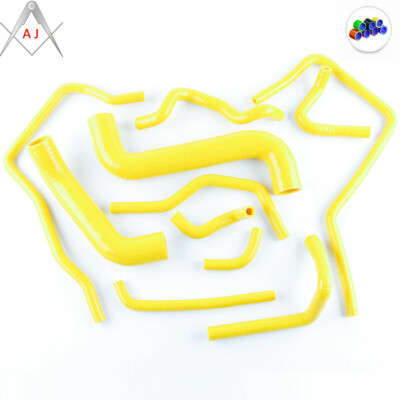 Yellow Silicone Radiator Water Hoses Kit For 00-07 Subaru WRX STI GDA GDB EJ20