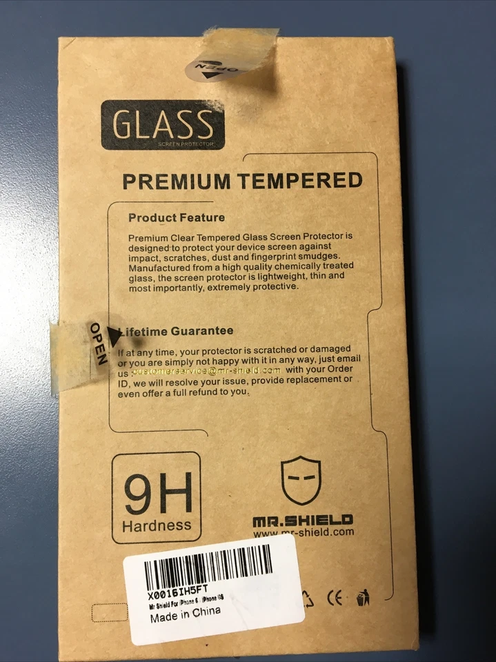 Protetor de tela de vidro temperado Mr Shield para Apple iPhone pacote com 6 - 3 - Imagem 2 de 3