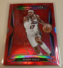 Buddy Hield 2023-24 Panini Obsidian International Red Flood Electric Etch