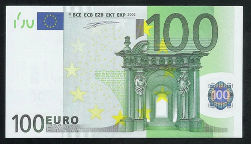 GREECE 100 EUROS 2002 DUISENBERG P5Y -PRINTER G006C3- SERIAL Y0016271352 ΑUNC