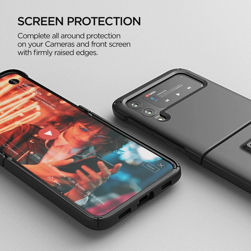 Funda para Galaxy Z Flip 3 Diseño VRS [Soporte Rápido Moderno] con Soporte Resistente Foto 4 de 4