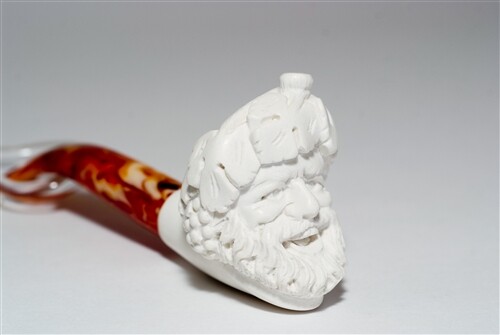 Standard normales Meerschaumrohr - BACCHUS mit Reißverschlussetui - Bild 1 von 6