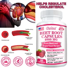 Pure Beetroot Superfood Formula Supplement 4000 Mg Heart Support 120 Capsules