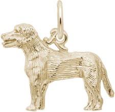 10K or 14K Gold Labrador Retriever Dog Charm by Rembrandt