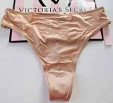 VICTORIA'S SECRET VERY SEXY High Waist Strappy Back Thong S M L XL Praline Beige