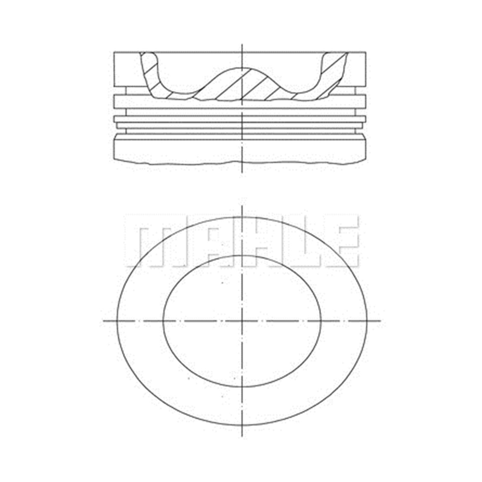 MAHLE 038 43 00 High-Performance Piston German Engine Part