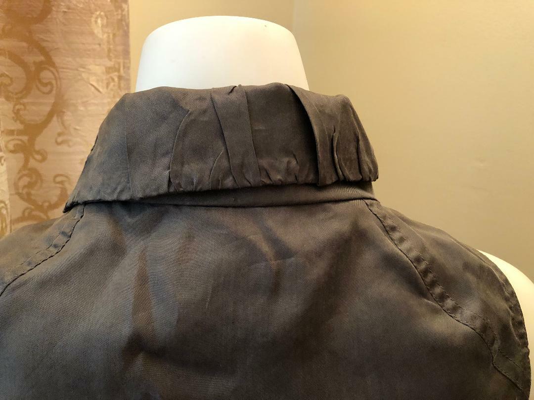 Cache Front Snap Closure Drawstring Olive Vest Po… - image 7