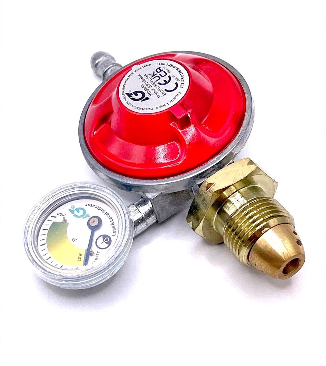 37mb Propane Gas Bottle Regulator With Pressure Gauge Fits Calor Gas Flogas  G | eBay