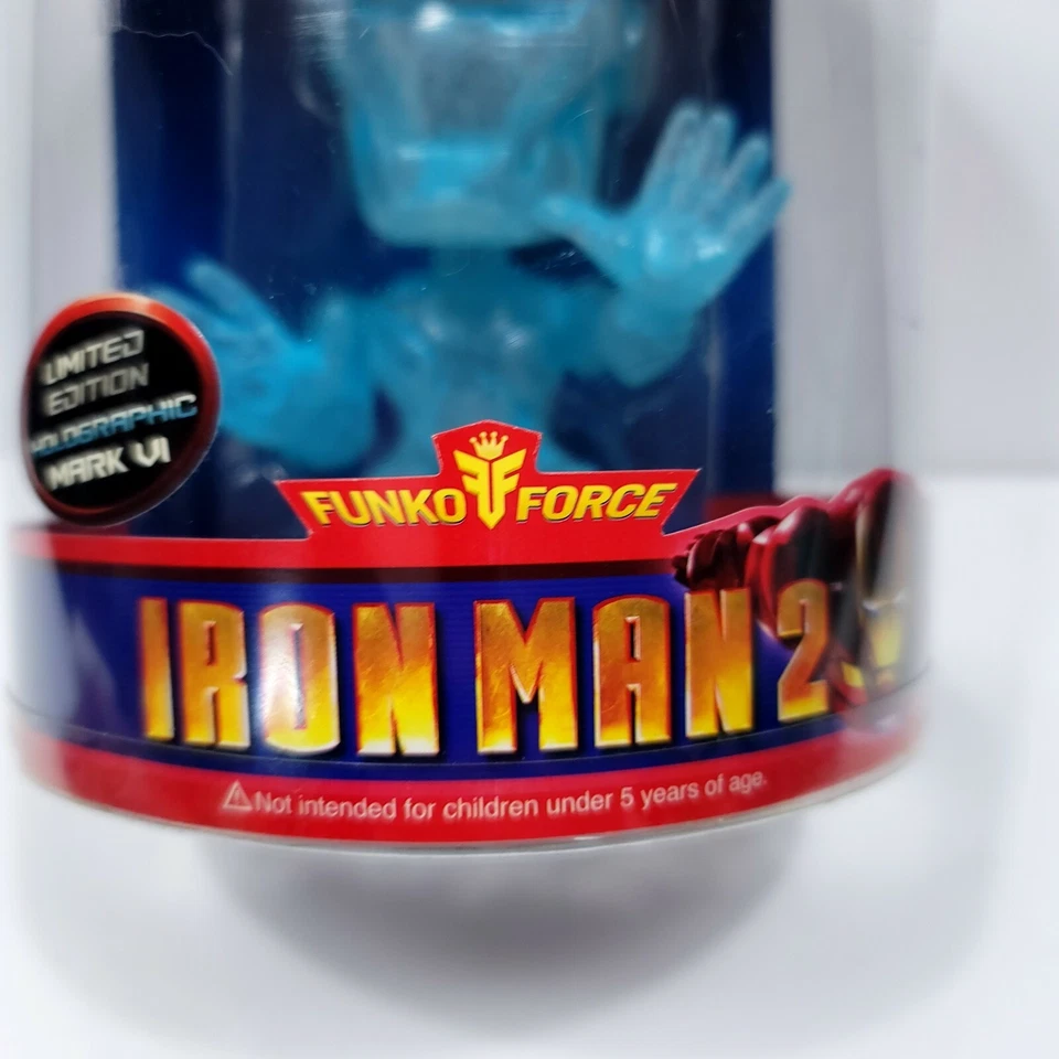 Funko Force Iron Man 2 MARK VI EDICIÓN LIMITADA Bobblehead NUEVO Limited plástico dañado  Foto 4 de 4