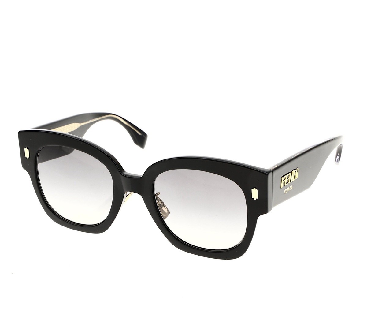 Fendi Black Oversized Sunglasses Oversized sunglasses Fendi Black in Plastic - 42753977 main image 2
