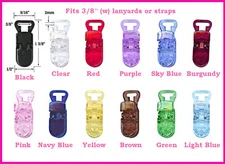 10 pcs T-Style Plastic Clips for Name Badge Memo Card ID Tag Baby Pacifier Bib