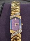 Vintage Lassale by Seiko Women’s Watch | Purple Mica Sparkle Dial Diamond Bezel