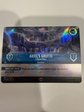Lorcana Enchanted Ariels Grotto A Secret Place 219/204 Set 4 comes with case