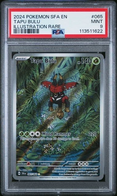 Tapu Bulu 065/064 Sv: Shrouded Fable Holo 2024 Pokemon PSA 9