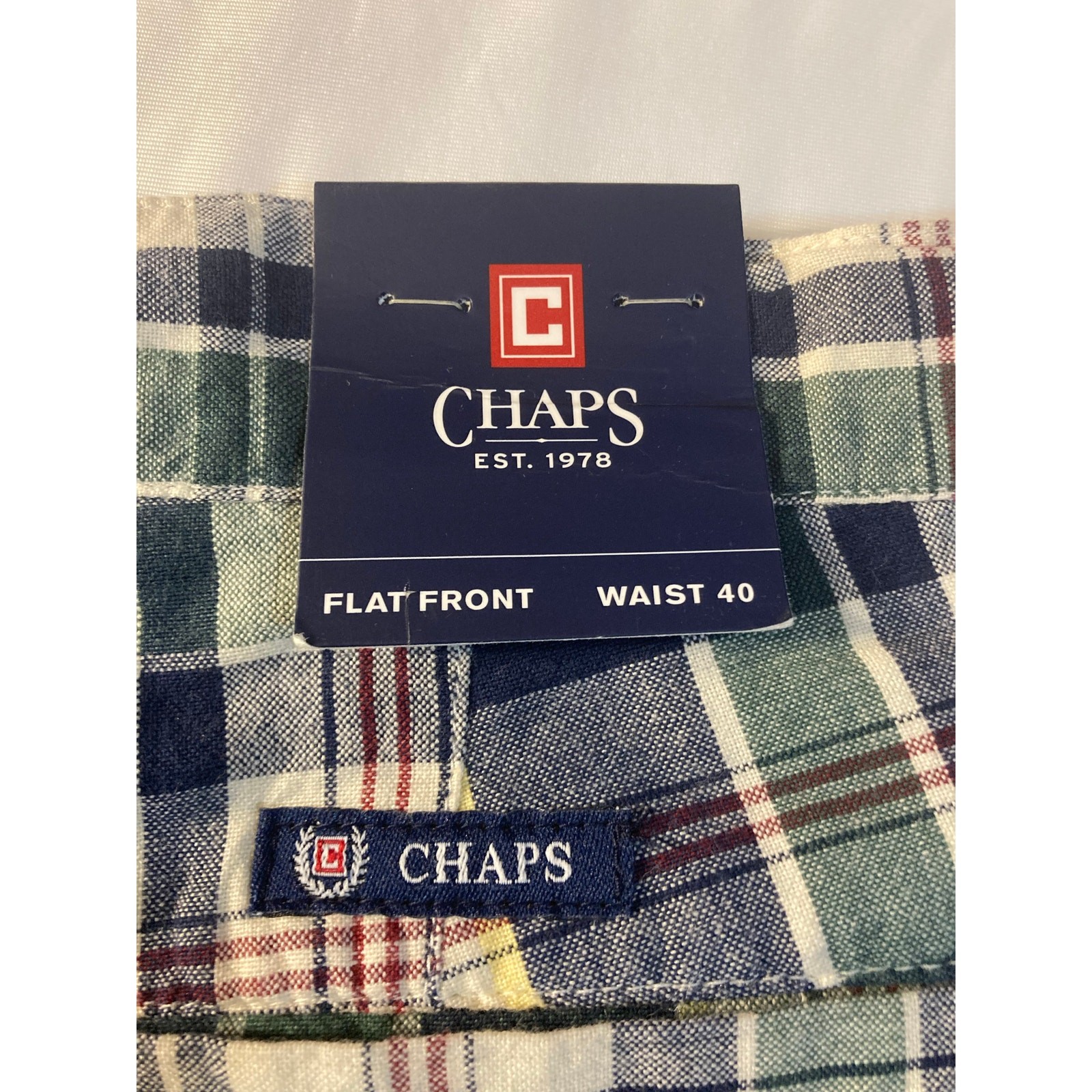 NWT Ralph Lauren Chaps Madras Checked Shorts - Men's Sz 40 image 8