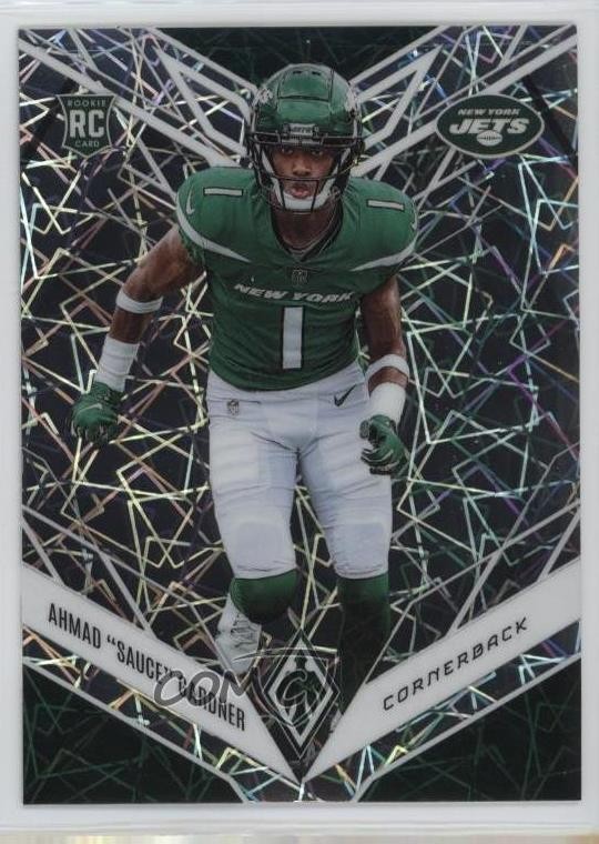 2022 Panini Phoenix Rookies Silver Lazer Ahmad Gardner Sauce #128 Rookie RC