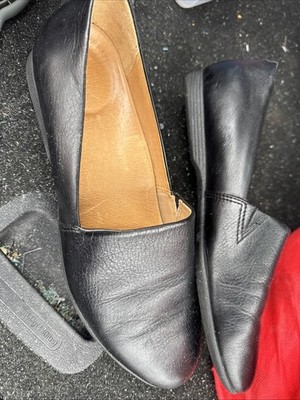 DANSKO Larissa Black Milled Napa Leather Flats Size 40 9-9.5 USA Worn Once