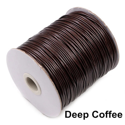 10 Meters Leather Cord Line Waxed Cord Cotton Thread String Strap Rope 1/1.5Mm f