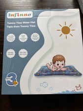 Infinno Non-Toxic BPA Free Portable Sea Life Tummy Time Water Mat Playmat